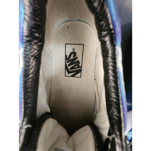 Vans Old Skool Black Blue Lightning Low Top Sneakers Men's 7 / Women's 8.5 - Picture 11 of 13